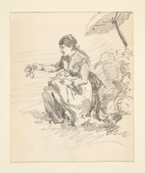 Seated Figure of a Woman