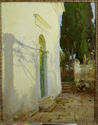 Shadows on a wall in Corfu