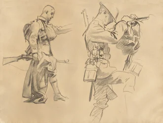 Studies for Gassed [recto]