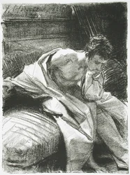 Study of a Young Man Seated