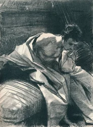 Study of a Young Man, Seated, 1895-1896