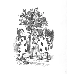 The Playing Cards Painting the Rose Bushes