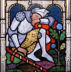 Sleeping Knight (detail from The Resurrection window)