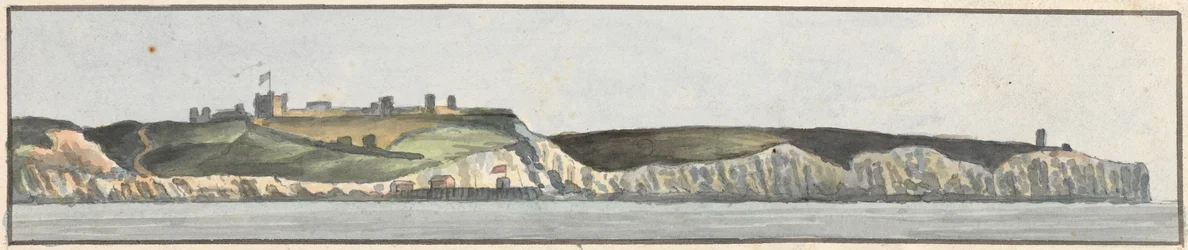 Dover Castle, North East, 1/2 North (one of five drawings on one mount)
