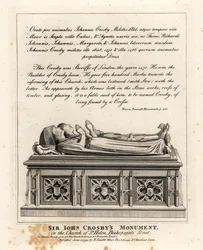 Sir John Crosby’s monument in the church of St Helen, Bishopsgate Street