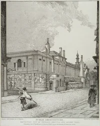 South West View of Bethlem Hospital and London Wall