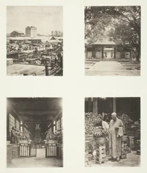 A Canton Pawn Shop, Honam Temple, Canton, Temple of Five Hundred Gods, Canton, c. 1868