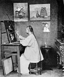 Lumqua, a Hong Kong artist, c.1870