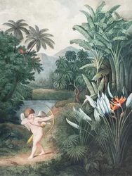 Cupid Inspiring Plants With Love From the Temple of Flora (1807)