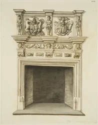 Chimneypiece in former residence of Sir John Knight, Temple Street
