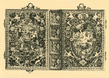 Gold book cover, 19th century