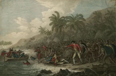 The Death of Captain James Cook, 1785