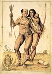 A Native American Family, c.1585-87