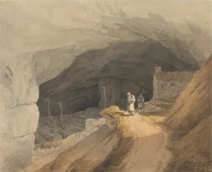The Mouth of the Cavern at Castleton in the Peak of Derby