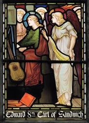 St Cecilia Singing, Lady Chapel Window