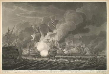 View of the Gallant Action fought off Cape St Vincent on February 14, 1797