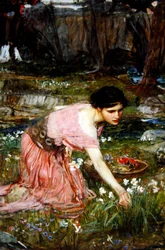 Maidens Picking Flowers by a Stream, c.1911
