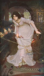 The Lady of Shalott Looking at Lancelot