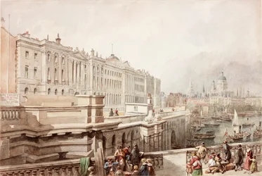 Somerset House and St Pauls from Waterloo Bridge