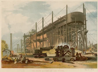 The Great Eastern on the stocks