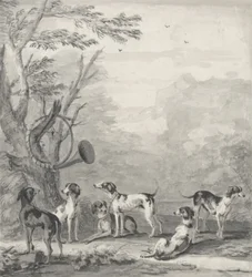 Hounds in a Landscape