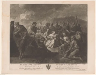 Preaching of John the Baptist St. John Preaching in the Wilderness (title on object)