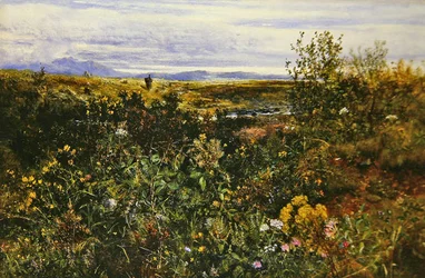 Extensive Landscape with Wild Flowers, c.1855-1860