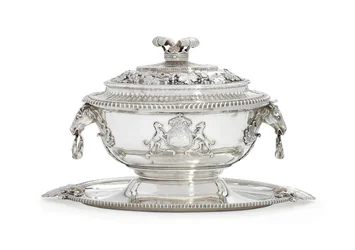 George III Soup Tureen, Cover, Stand and Liner