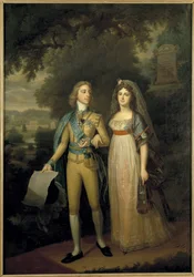 Portrait of Gustav IV Adolf of Sweden and Frederica Dorothea Wilhelmina of Baden, Queen of Sweden