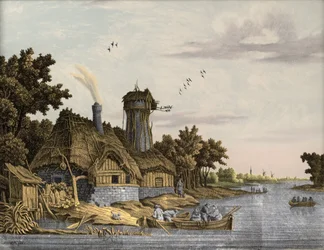 Mill along a River