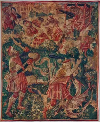 Scenes from the Life of Hercules: Tapestry Woven by Joos of Audenarde, c. 1498