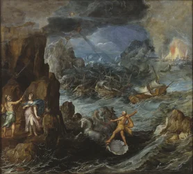 Shipwreck of the Greek Fleet on the Voyage Home from Troy