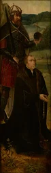King Constantine and a Donor (one wing of an altarpiece)