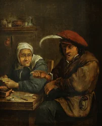 Interior with an Old Woman and a Man Blood-letting (Allegory of the Sense of Touch)