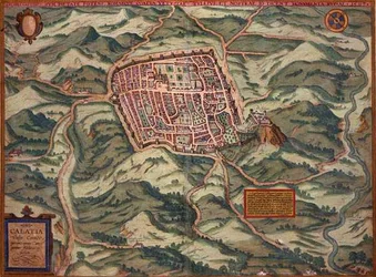 Map of Caiazzo, from 