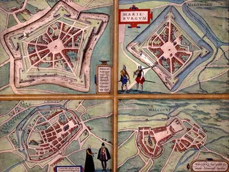 Maps of Philippeville, Mariembourg, Chimay, and Walcourt, from 