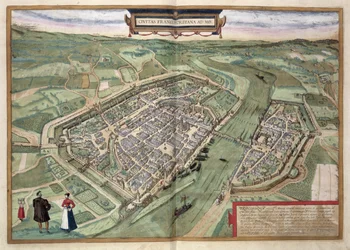 Map of Frankfurt, from 