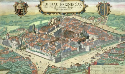 Map of Leipzig, from 