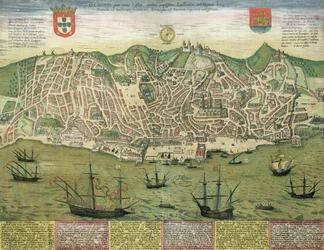 Map of Lisbon, from 