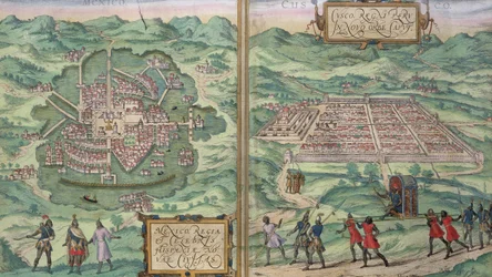 Map of Mexico and Cuzco, from 