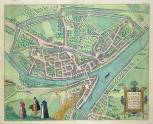 Map of Namur, from 