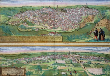 Map of Toledo and Valladolid (from 
