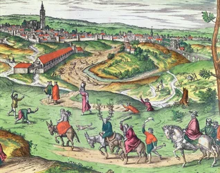 Town Plan of Seville, from Civitates Orbis Terrarum by Georg Braun and Frans Hogenberg (detail)