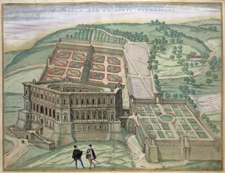 View of the Villa Farnese and the Gardens, from 