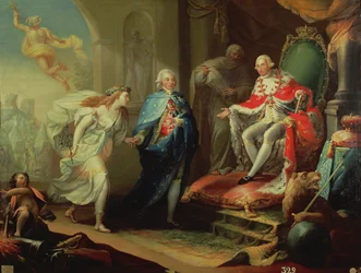 Godoy Presenting Peace to Charles IV, 1796