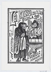 A Woman Crying with a Handkerchief in Her Hand Talking to an Old Hag, Illustration