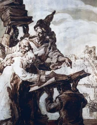 Decoration in the ballroom of Hotel Wandel in Paris, 20th century