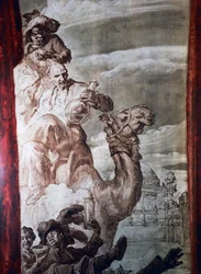 Decoration in the ballroom of Hotel Wandel in Paris, 20th century