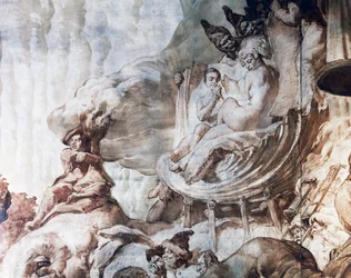 Decoration in the Ballroom of Hotel Wandel in Paris