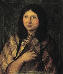 Portrait of an Indian Woman from Patagonia
